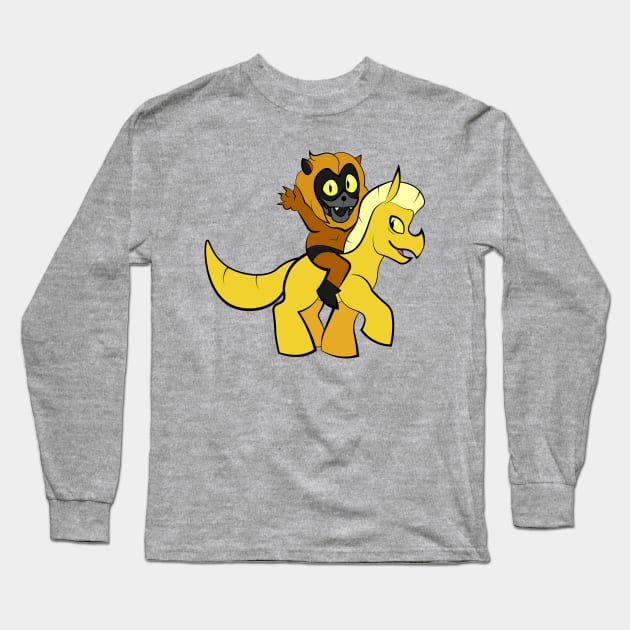 Ookla and his Horse Long Sleeve T-Shirt by spookpuke